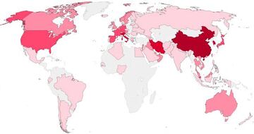 Mapa del coronavirus de Wuhan según volumen de contagio hasta el 3 de marzo | Bloomberg