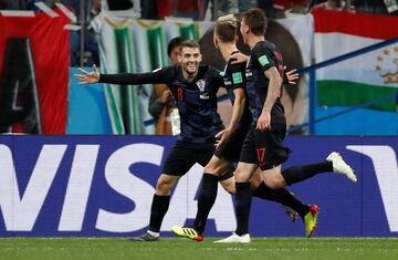 Joy for Croatia who top Group D with two wins from two games