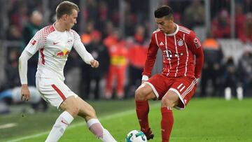 James Rodríguez será titular ante el RB Leipzig por la Bundesliga