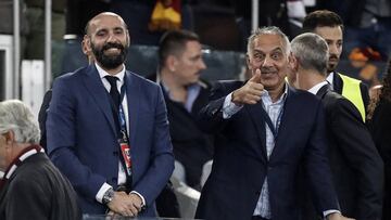 Pallotta con Monchi.