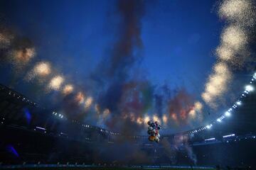 Ceremonia de apertura de la Euro 2020 en el estadio Olí­mpico de Roma.