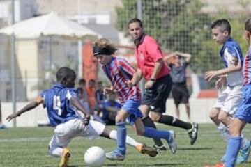 Partido de semifinales de los Benjamines entre el Levante y el Espanyol.