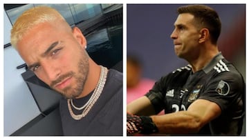 Maluma, en contra de Emi Martínez