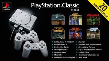 Los juegos de PlayStation Classic estarán completamente en inglés