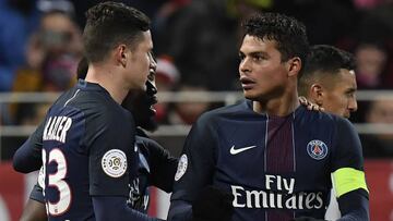 Thiago Silva, baja ante el Barça