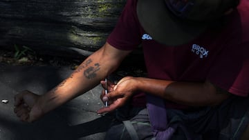 SENSITIVE MATERIAL. THIS IMAGE MAY OFFEND OR DISTURB There is a fentanyl crisis taking place in the US, with the number of overdose deaths from the drug continuing to rise. Why is this opioid so dangerous?