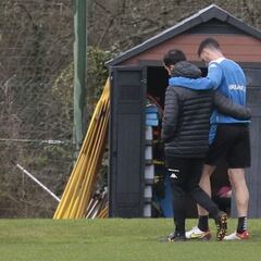 Alarma en la defensa del Depor: Jaime y Aguirre se lesionan