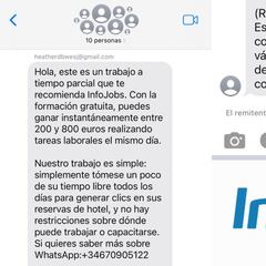 Aviso de la Guardia Civil: cuidado si te llega esta oferta de trabajo