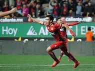 during the quarter-final first match between Tijuana and Tigres UANL as part of the Liga BBVA MX, Torneo Apertura 2025 at Caliente Stadium, on November 26, 2025 in Tijuana, Baja California,, Mexico.