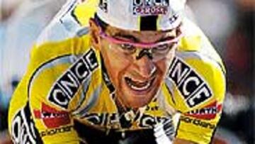 <b>LÍDER.</b>Igor González de Galdeano lideró la carrera siete días.