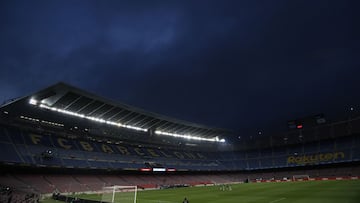 Soccer Football - La Liga Santander - FC Barcelona v Granada - Camp Nou, Barcelona, Spain - April 29, 2021 General view inside the stadium REUTERS/Albert Gea