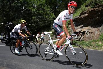 Alberto Contador y Mikel Landa, durante su cabalgada en los Pirineos.