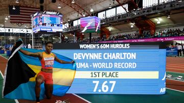 La nueva plusmarquista de 60 vallas, Devynne Charlton, correrá en Madrid