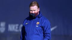 22/11/20 ENTRENAMIENTO BARCELONA KOEMAN
 FOTO:FCBARCELONA
 PUBLICADA 19/12/20 NA MA01 1COL SILUETA