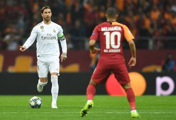 Sergio Ramos and Younes Belhanda.