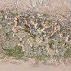 Luz verde a la gigantesca ciudad de 34.600 millones de euros en el desierto con circuito de F1, estadio de Mundial y parque temático