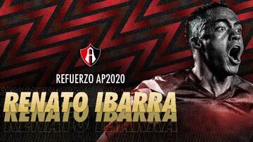 América seguirá pagando una parte del sueldo y Atlas la otra. Este viernes Renato Ibarra realizó los exámenes físicos y médicos de rigor.