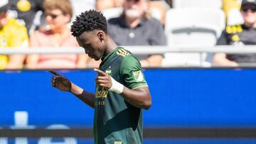 Santiago Moreno en un partido de Portland Timbers.