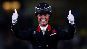 The equestrian planned to compete in the Paris games in an attempt to maintain her gold medal status as an Olympian.