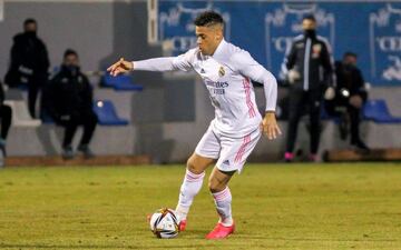 Mariano, durante el Alcoyano-Real Madrid.