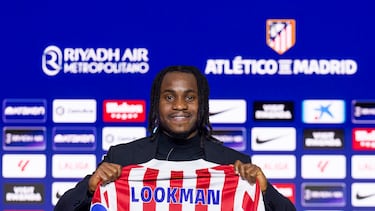 Lookman, en su presentación con el Atlético.