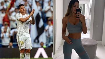 James Rodr&iacute;guez cont&oacute; con el apoyo de Shannon de Lima en el estadio Santiago Bernab&eacute;u. 