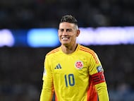 Soccer Football - World Cup - South American Qualifiers - Argentina v Colombia - Estadio Monumental, Buenos Aires, Argentina - June 10, 2025 Colombia's James Rodriguez REUTERS/Rodrigo Valle