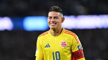 Soccer Football - World Cup - South American Qualifiers - Argentina v Colombia - Estadio Monumental, Buenos Aires, Argentina - June 10, 2025 Colombia's James Rodriguez REUTERS/Rodrigo Valle