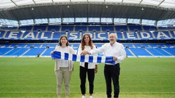 Andreia Jacinto, fichaje de la Real Sociedad. (Firma: Real Sociedad).