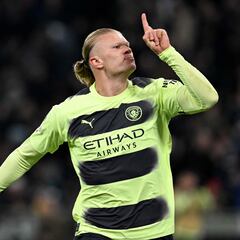 Los números de Haaland con el Manchester City a un año de su fichaje