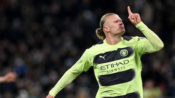 Los números de Haaland con el Manchester City a un año de su fichaje