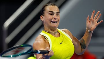 Aryna Sabalenka, contra Ekaterina Alexandrova en Doha.