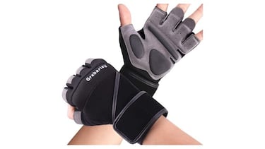 Estos guantes para el gimnasio, con 7.500 valoraciones, disponen de protección para la muñeca
