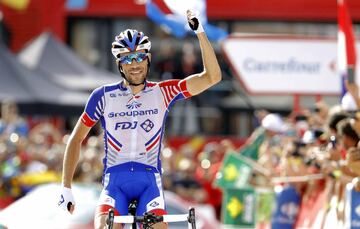 El francés Thibaut Pinot (Groupama FDJ) gana la decimonovena etapa de La Vuelta a España, entre Lérida y el Coll de La Rabassa (Andorra), con un recorrido de 154,4 kilómetros. 