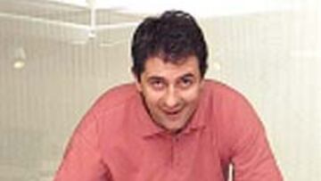 Manolo Lama, ayer en Atenas.