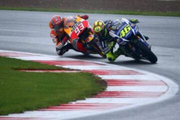 Valentino Rossi y Marc Marquez.