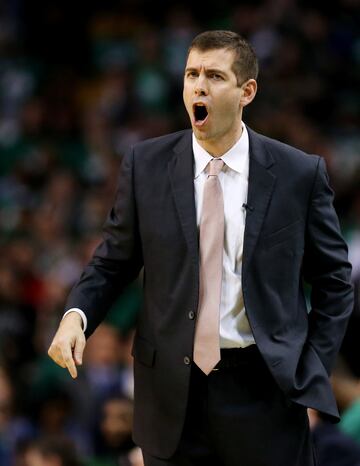 Brad Stevens, entrenador de los Boston Celtics. 