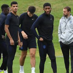 Inglaterra se entrena con la vista puesta en España