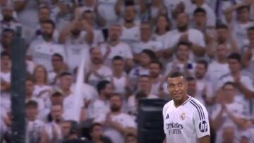 La liberación hecha momento: tremendo lo que pasó con el cambio de Mbappé en el Bernabéu