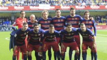 Los jugadores del once inicial del Barcelona ante el Villarreal, convocados por sus selecciones.