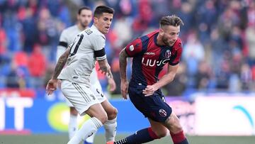 Joao Cancelo el pasado domingo ante Alberto Lingria, jugador del Juventus.