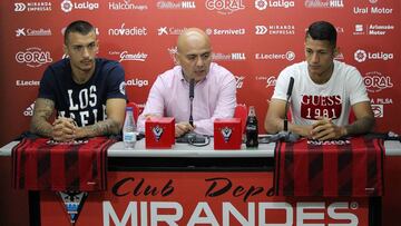 El Mirandés presenta a Antonio Sánchez y Marcos André