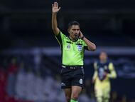 during the game America vs Monterrey, corresponding to Day 06 of the Torneo Apertura Guard1anes 2020 of the Liga BBVA MX, at Azteca Stadium, on August 22, 2020.
<br><br>
durante el partido America vs Monterrey, correspondiente a la Jornada 06 del Torneo Apertura Guard1anes 2020 de la Liga BBVA MX, en el Estadio Azteca, el 22 de Agosto de 2020.