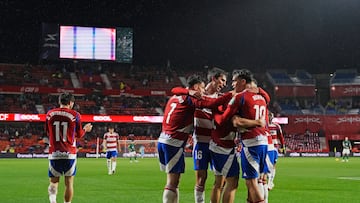 09/03/25 PARTIDO SEGUNDA DIVISION
Granada CF - Racing de Ferrol
En la imagen celebración del 2-0 GOL ALEGRIA