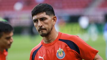 Victor Guzman of Guadalajara during the game Guadalajara vs Mazatlan FC, corresponding to Round 11 of the Torneo Apertura 2023 of the Liga BBVA MX, at Akron Stadium, on September 26, 2023.
<br><br>
Victor Guzman de Guadalajara durante el partido Guadalajara vs Mazatlan FC, correspondiente a la Jornada 11 del Torneo Apertura 2023 de la Liga BBVA MX, en el Estadio Akron, el 26 de Septiembre de 2023.