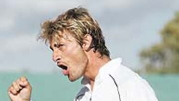 <b>VALIÓ LA PENA. </b>De p... madre: el grito de Ferrero tras batir a Koubek.