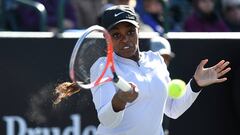 Sloane Stephens derrot&oacute; a Sara Sorribes en un partido muy disputado. 