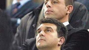 <b>DIVORCIO. </b>Laporta y Rosell ya no se sientan juntos en el palco del Camp Nou.