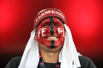 Soccer Football - Copa Libertadores - Semi Final - Second Leg - Flamengo v Gremio - Maracana Stadium, Rio de Janeiro, Brazil - October 23, 2019   Flamengo fan before the match   REUTERS/Sergio Moraes