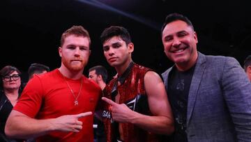 Canelo &Aacute;lvarez, Ryan Garc&iacute;a y &Oacute;scar de la Hoya.